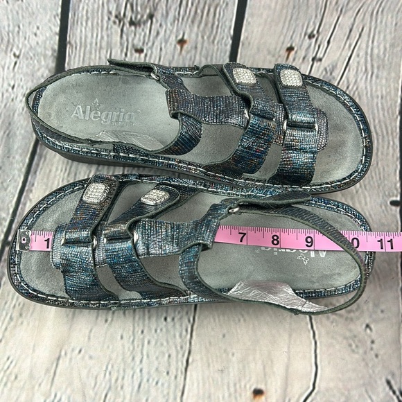 ALEGRIA 🦋 KLEO GLIMMER GLAM Iridescent Diamond Buckles Adjustable Sandals - Picture 9 of 17
